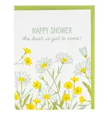 Smudge Ink Wild Daisies Shower Card