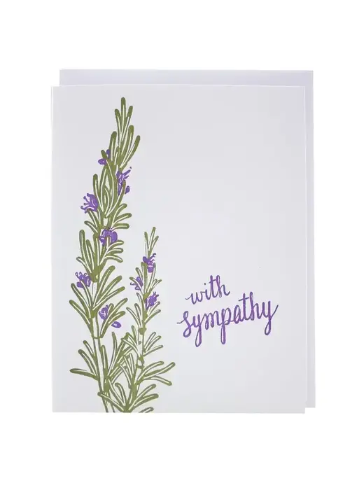 Rosemary Sympathy Card