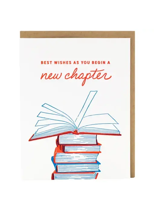 Stack of Books Congratulations Card
