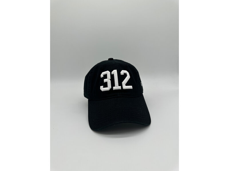 CodeWord 312 Chicago Baseball Cap Black & White (White Sox)