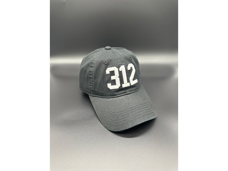 CodeWord 312 Chicago Baseball Cap Black & White (White Sox)