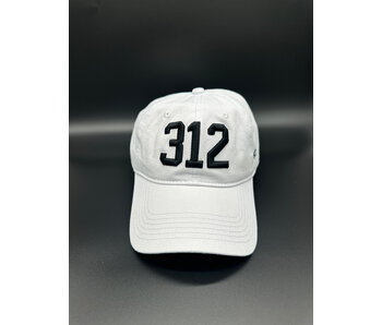 312 Chicago Baseball Cap White & Black (White Sox)