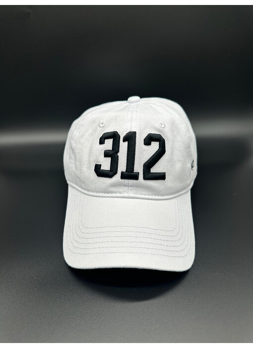 312 Chicago Baseball Cap White & Black (White Sox)