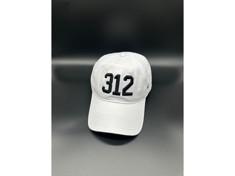 CodeWord 312 Chicago Baseball Cap White & Black (White Sox)