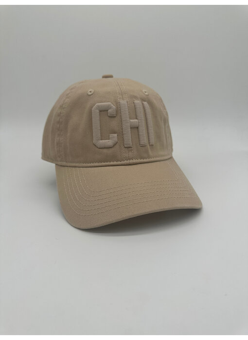 CHI Chicago Baseball Cap - Monochrome in Sand