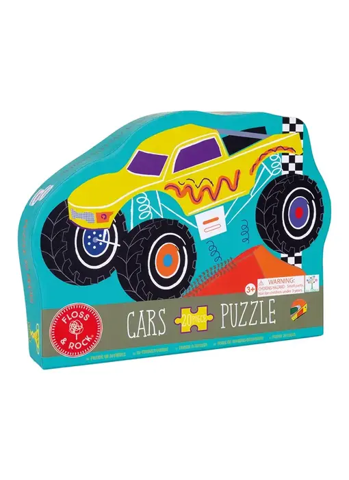 Cars 20pc "Monster Truck" Shaped Jigsaw with Shaped Box