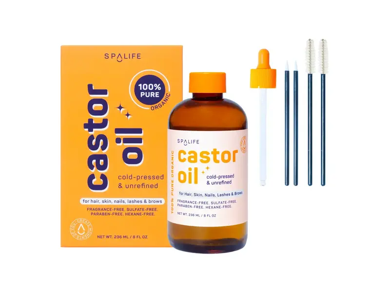 My Spa Life Castor Oil 100% Pure - For Hair, Skin, Nails, Lashes & Brows