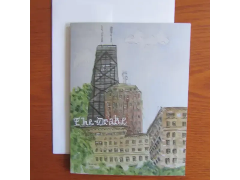 Maggie Caravello Chicago Drake Hotel Note Card