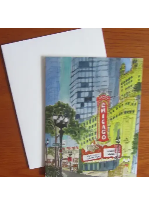 Chicago Theatre Note Card