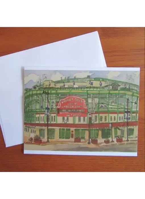 Chicago Wrigley Field Note Card