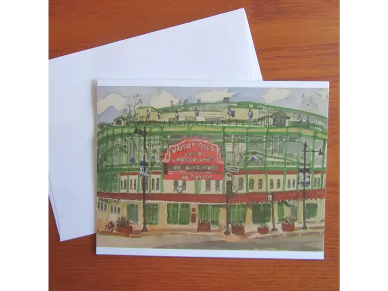 Maggie Caravello Chicago Wrigley Field Note Card