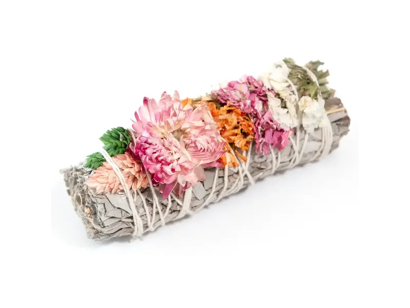 Andaluca 4" Sherbet Color Sage Smudge Stick