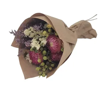 Mini Strawflower & Larkspur Bouquet Bundle #219