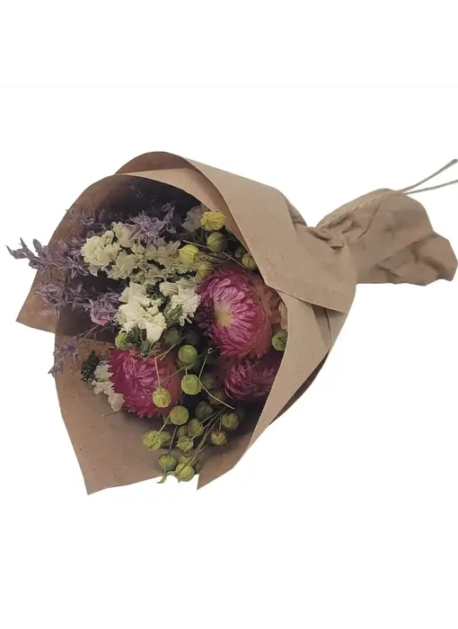 Mini Strawflower & Larkspur Bouquet Bundle #219