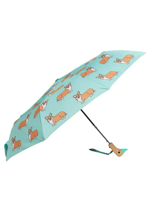 French Brand Coucou Suzette Collab - Corgi Dog Mint Umbrella