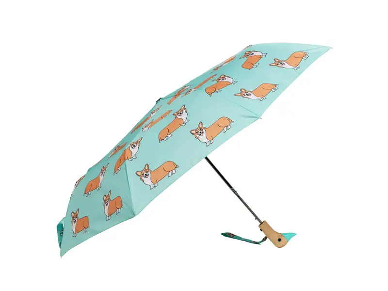 Origional Duckhead French Brand Coucou Suzette Collab - Corgi Dog Mint Umbrella