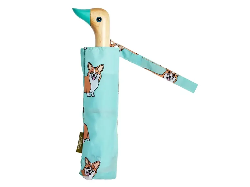 Origional Duckhead French Brand Coucou Suzette Collab - Corgi Dog Mint Umbrella
