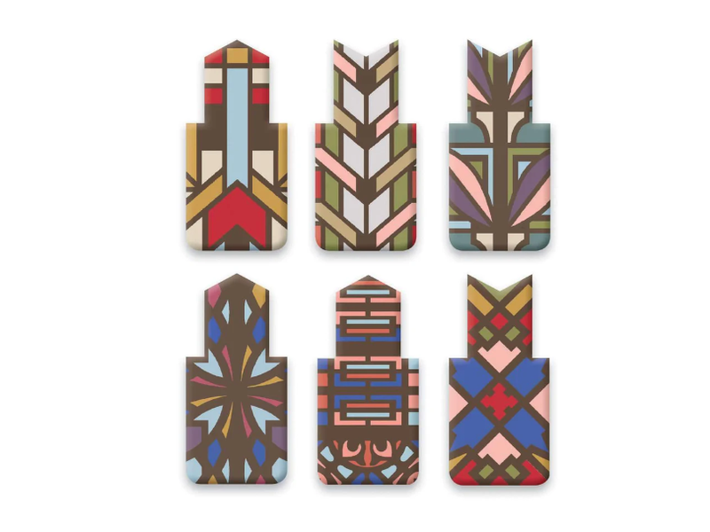 Chronicle Books Frank Lloyd Wright Designs Magnetic Bookmarks