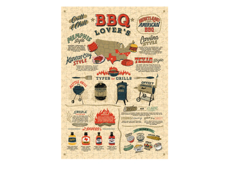 Chronicle Books BBQ Lover's 500-piece Jigsaw Puzzle