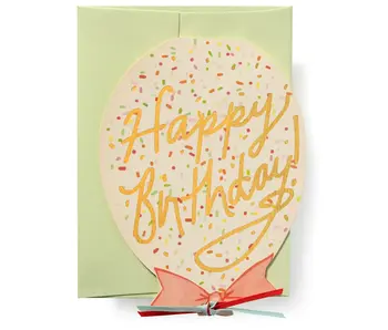 Happy Birthday Balloon Greeting Card