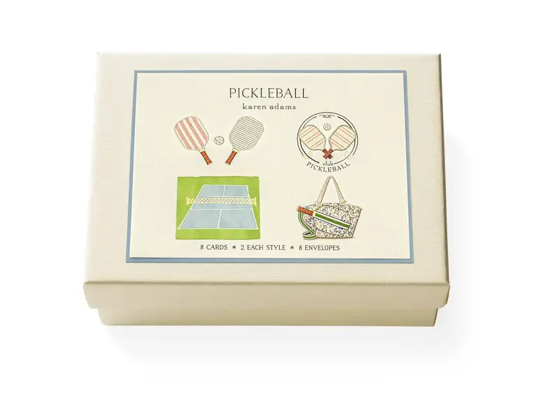 Karen Adams Designs Pickleball Note Card Box