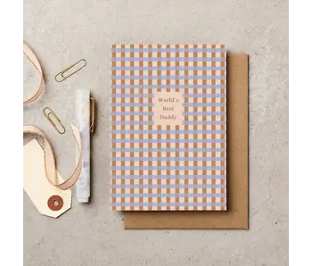 World's Best Daddy Gingham