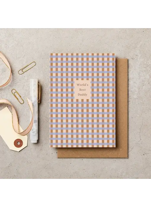 World's Best Daddy Gingham