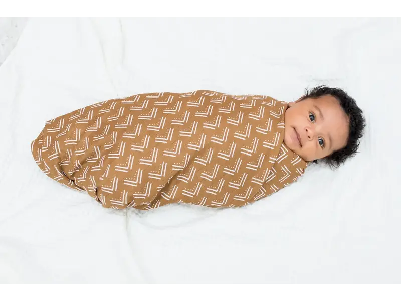 Lulujo Cotton Swaddle - Mudcloth