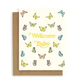 Adelfi Butterflies Baby Card