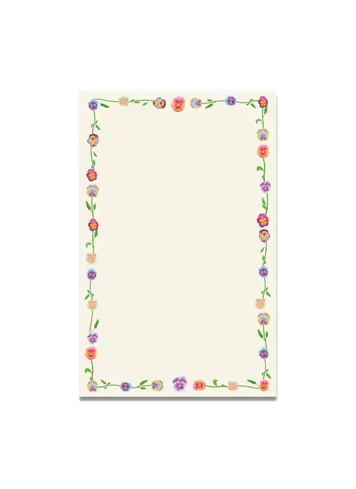 Pansies Large Notepad