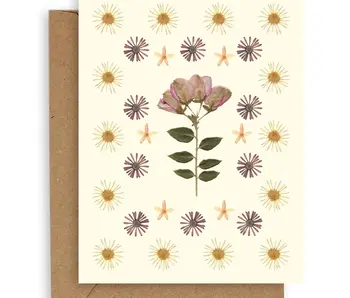 Pressed Flowers Card