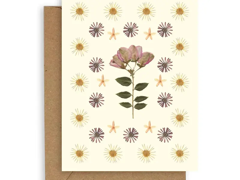 Adelfi Pressed Flowers Card