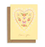Adelfi Spring Heart Thank You Card