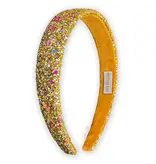 Frog Sac Tapered Chunky Glitter Headband - Gold
