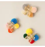 Fashion City Small Pom Pom Decor Hair Claw Clips