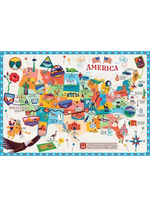 Road Trip America 1000 Piece Kids Puzzle