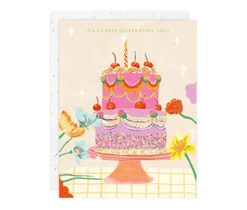 Cherry Cake - Birthday Card
