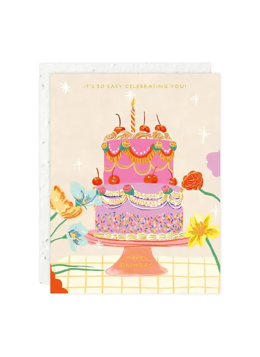 Cherry Cake - Birthday Card