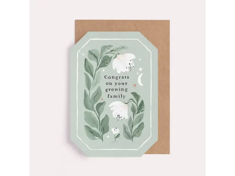 Sister Paper Co. Growing Family New Baby Card