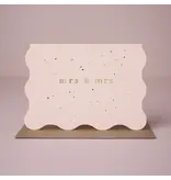 Sister Paper Co. Mrs and Mrs Wedding Card