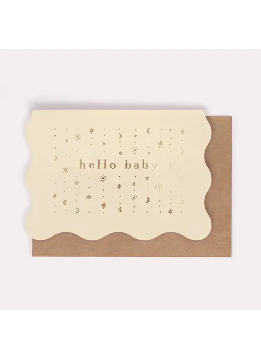 Stars Hello Baby Card