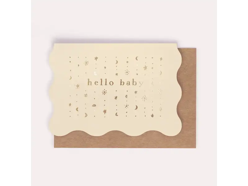Sister Paper Co. Stars Hello Baby Card