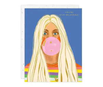 Gum-Believable - Congratulations Card