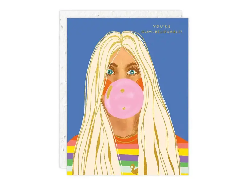 Seedlings Gum-Believable - Congratulations Card