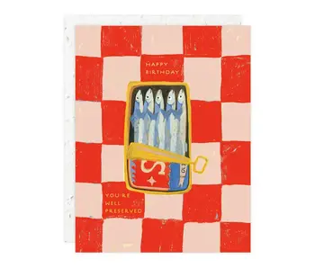 Sardines - Birthday Card