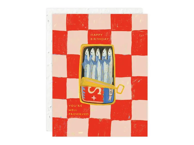 Seedlings Sardines - Birthday Card