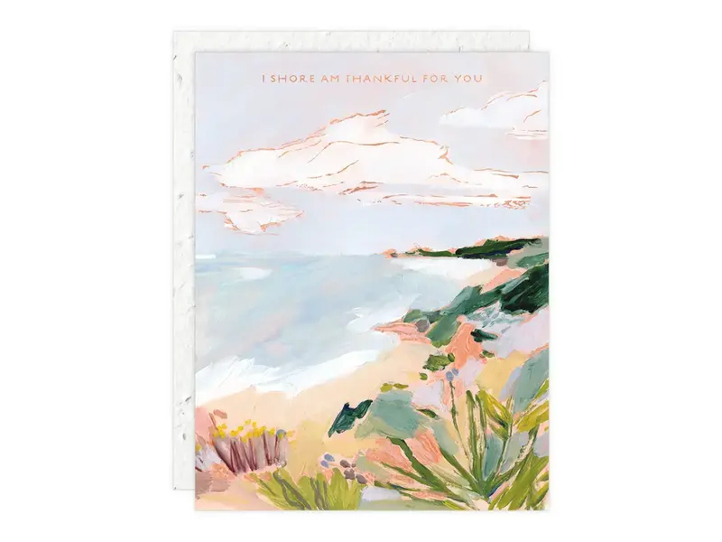 Seedlings Shore Am Thankful - Thank You Card