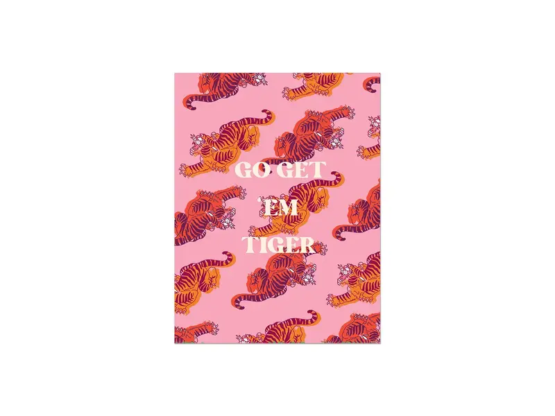 Party Mountain Paper Co Go Get 'em Tiger | Encouragement Card