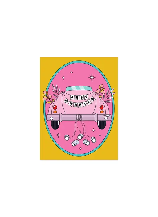 Just Married Car | Wedding Card