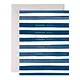 Navy Stripes Thank You Greeting Card – Classic & Elegant